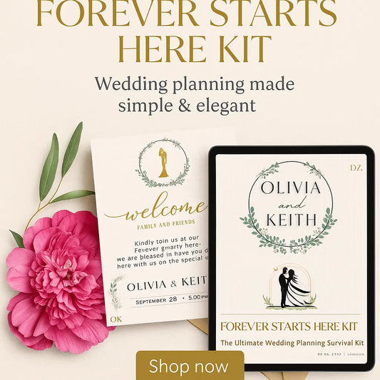 Forever Starts Here: Your Wedding Planning Kit, front