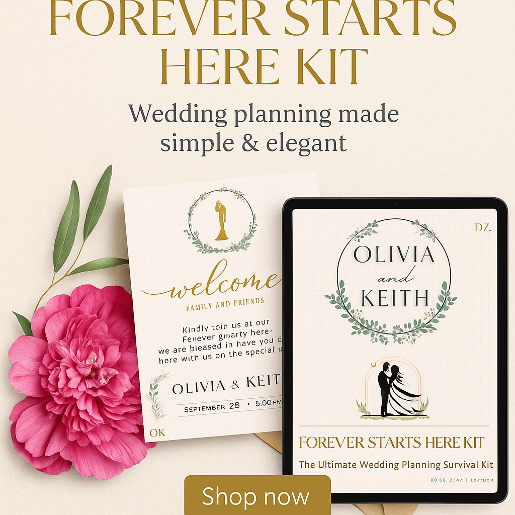 Forever Starts Here: Your Wedding Planning Kit, front