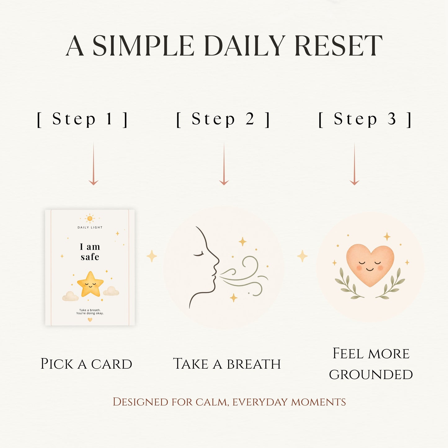 How to use printable affirmation cards in three simple steps for daily calm and mindfulness